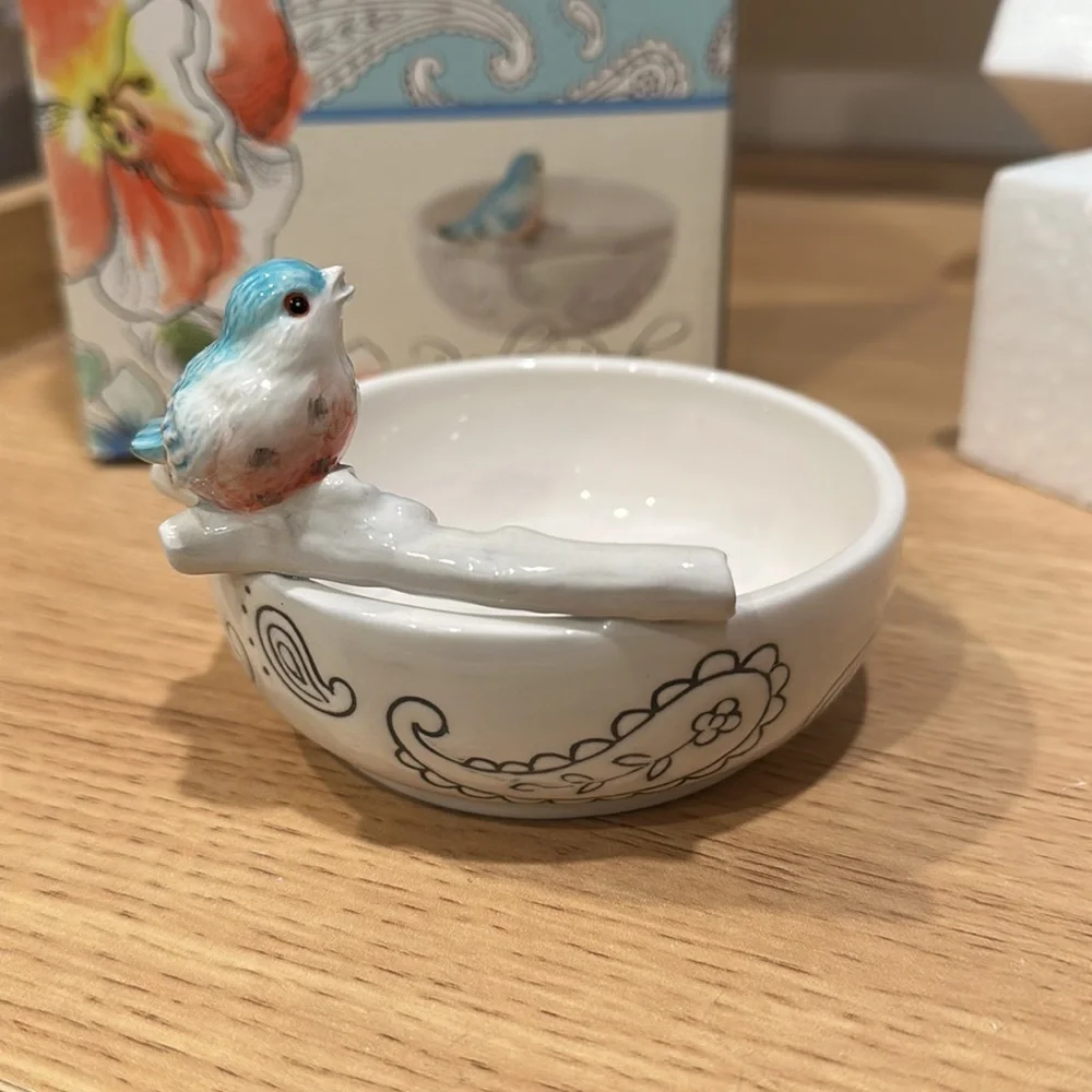 Fitz and Floyd Paisley Park Trinket Bowl - Picture 2 of 5